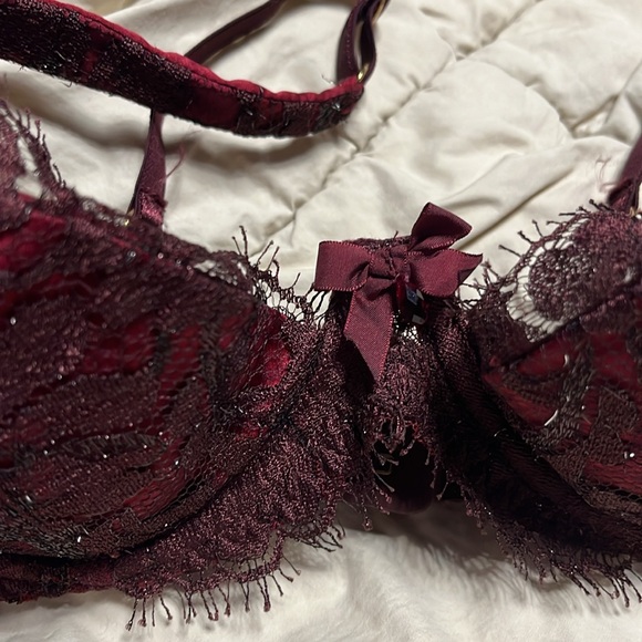 Agent Provocateur soirée mei Siam Red Lace Bra & thong set - Picture 5 of 10